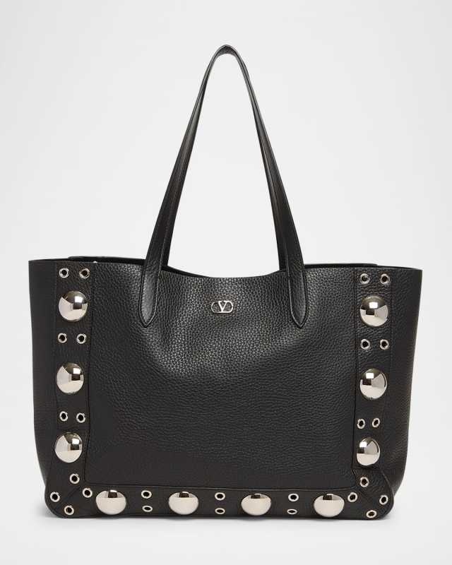 Nellcote Studded Leather Tote Bag